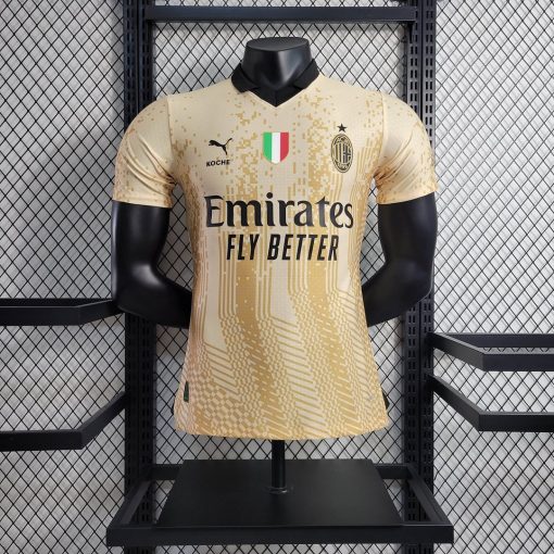 2022/2023 Player Version AC Milan Goalkeeper Special Edition Gold Football Shirt  Thai Quality