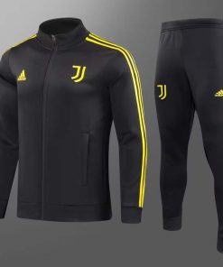 2023/2024 Juventus Long Zipped Jacket Black Football Shirt  Thai Quality Set