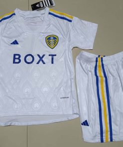 2023/2024 Leeds United Home Football Jersey Shirt  Thai Quality Kids Size