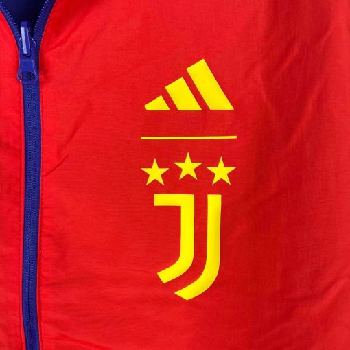 2023-2024 Juventus Reversible Windbreaker（Blue-red）Soccer Jersey  Thai Quality