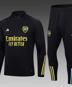 2023/2024 Arsenal Half-Pull Training Suit black Football Shirt Thai Quality Set