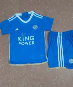 2023/2024 Leicester City Home Football Jersey Shirt  Thai Quality Kids Size