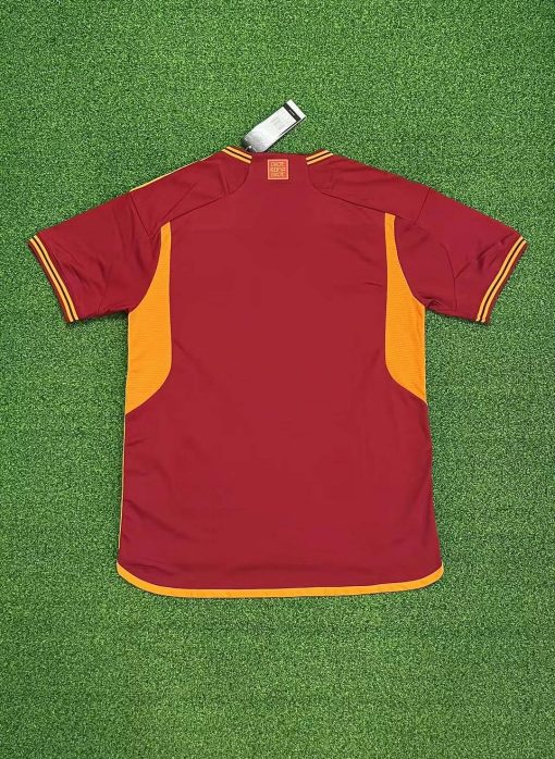 2023/2024 Roma Home Sponsor Edition Soccer Jersey  Thai Quality