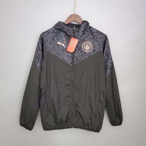 2021/2022 Manchester City Jersey Windbreaker Black