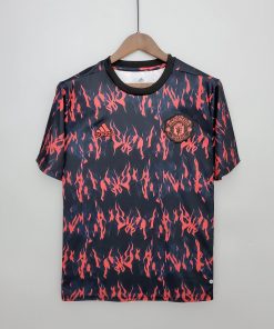 2022/2023 Manchester United Pre-Match Training Suit Black Red