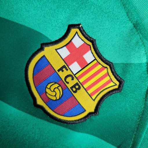 2023/2024 Barcelona Goalkeeper Green Soccer Shirt  Thai Quality Kids Size