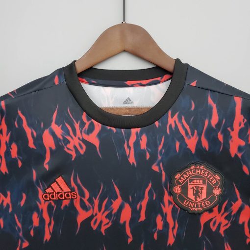 2022/2023 Manchester United Pre-Match Training Suit Black Red