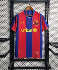 Retro Barcelona Football Shirt Home 2007/2008 Thai Quality