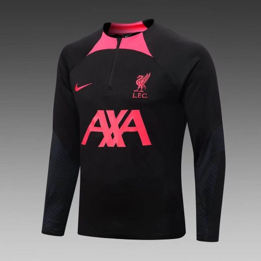 2022/2023 Liverpool Half-Pull Training Suit Black Jersey  Thai Quality Set