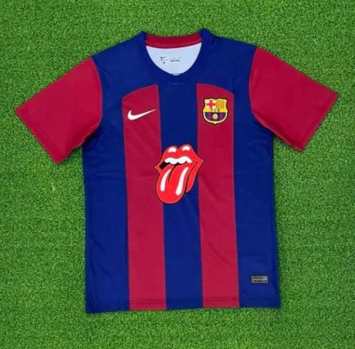 2023/2024 Barcelona The Rolling Stones Limited Edition Football Shirt  Thai Quality