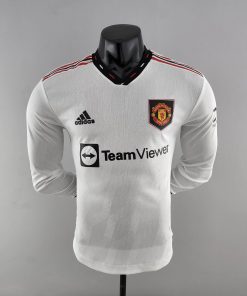 2022/2023 Long Sleeve Player Version Manchester United Away Football Shirt  Thai Quality