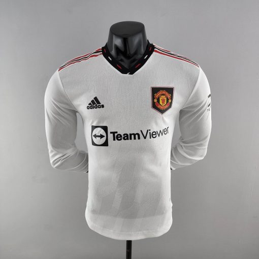 2022/2023 Long Sleeve Player Version Manchester United Away Football Shirt  Thai Quality