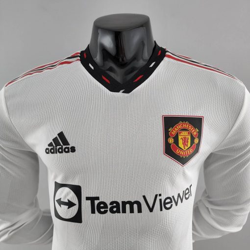 2022/2023 Long Sleeve Player Version Manchester United Away Football Shirt  Thai Quality