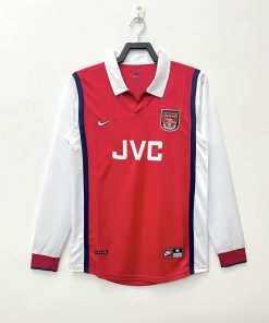 1998/1999 Retro Long Sleeve Arsenal Home Football Shirt  Thai Quality