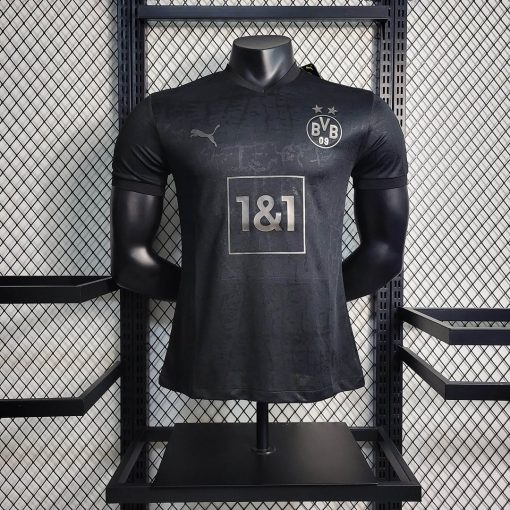 2023 Player Version Dortmund Blackout Special Edition Black Football Shirt