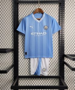 2023/2024 Manchester City Home Football Shirt  Thai Quality Kids Size