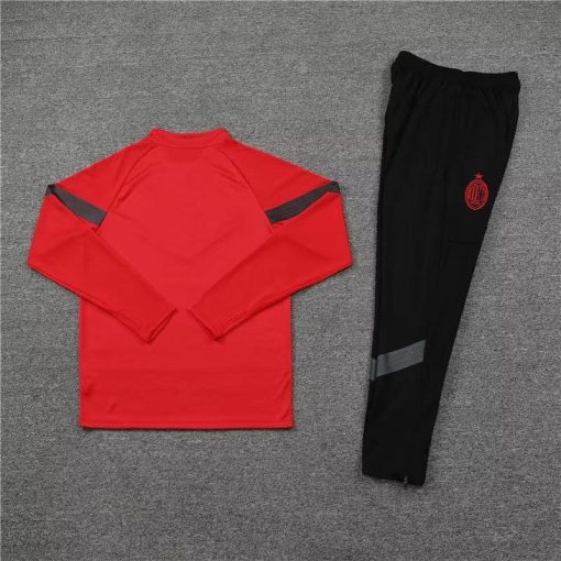 2022/2023 AC Milan Half-Pull Training Suit Red Soccer Jersey  Thai Quality Set