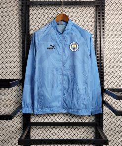 2023/2024 Manchester City Windbreaker Blue Jersey