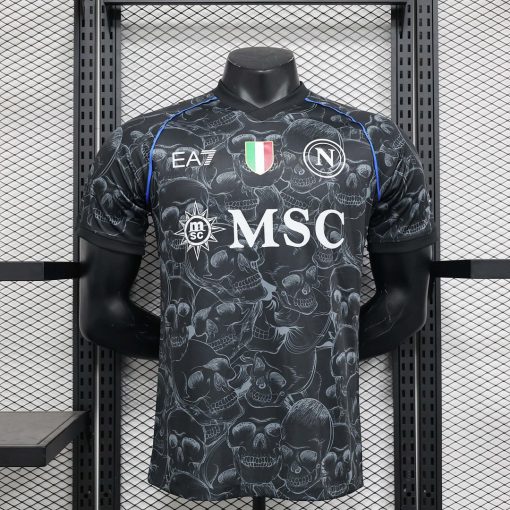 2023/2024 Player Version Napoli Halloween Special Edition Black Soccer Jersey Thai Quality