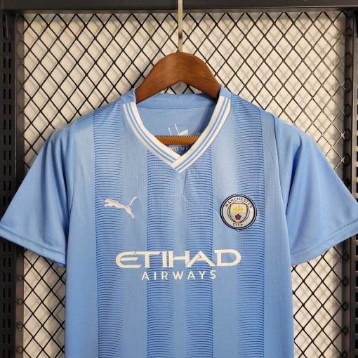 2023/2024 Manchester City Home Football Shirt  Thai Quality Kids Size