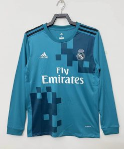 2017/2018 Retro Long Sleeve Real Madrid Third Away