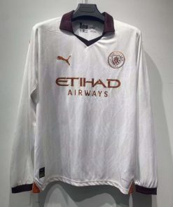 2023/2024 Long Sleeve Manchester City Away Football Shirt  Thai Quality