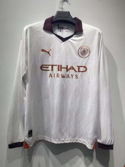 2023/2024 Long Sleeve Manchester City Away Football Shirt  Thai Quality