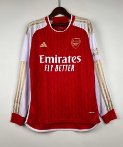 2023/2024 Long Sleeve Arsenal Home Football Shirt  Thai Quality