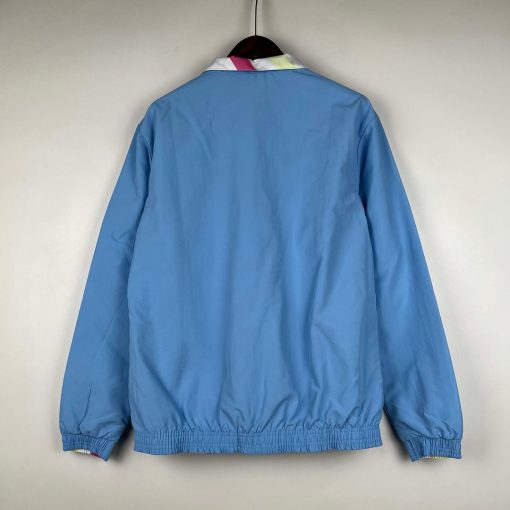 2023/2024 Manchester City Reversible Windbreaker Blue Soccer Jersey  Thai Quality