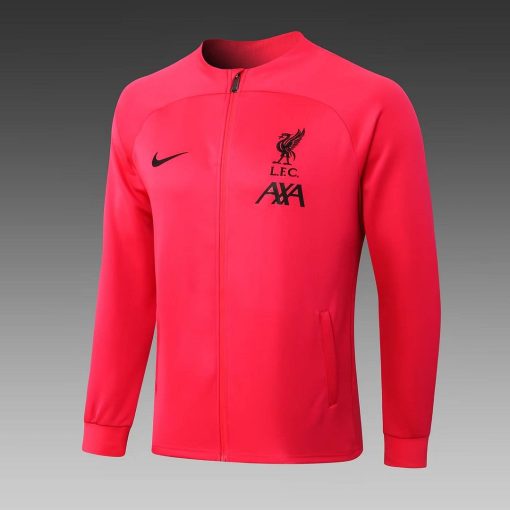 2022/2023 Liverpool Long Zipped Jacket Pink Jersey  Thai Quality Set