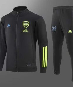 2023/2024 Arsenal Long Zip Jacke Black Football Shirt  Thai Quality Set