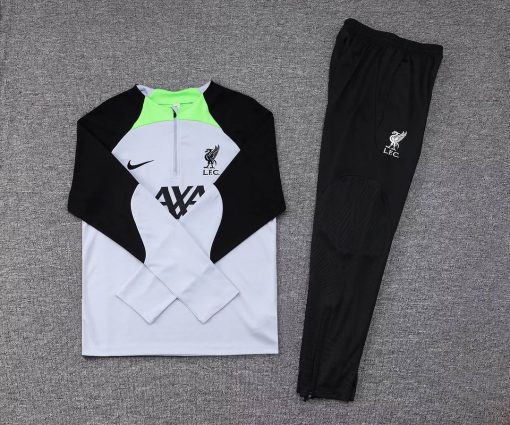 2023/2024 Liverpool Half-Pull Training Suit Grey Jersey  Thai Quality Set