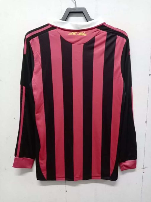 2009/2010 Retro Long Sleeve AC Milan Home Football Shirt Thai Quality