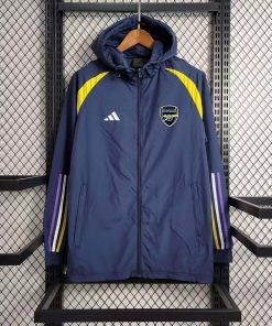 2023 Arsenal Windbreaker Navy blue Soccer Jersey  Thai Quality