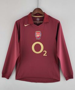 2005/2006 Retro Long Sleeve Arsenal Home Football Shirt Thai Quality