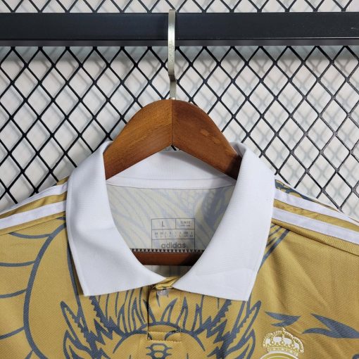 2023/2024 Real Madrid Chinese Gold Dragon Football Shirt