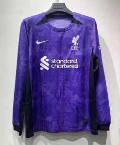 2023/2024 Long Sleeve Liverpool Third Away Football Shirt  Thai Quality