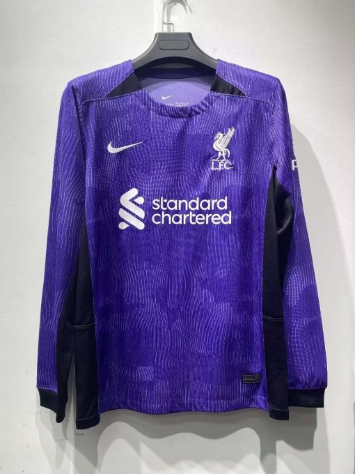 2023/2024 Long Sleeve Liverpool Third Away Football Shirt  Thai Quality