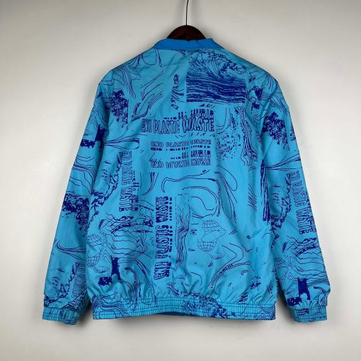 2023/2024 Inter Miami Reversible Windbreaker Blue Soccer Jersey  Thai Quality