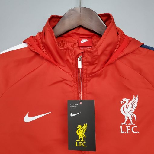 2021/2022 Liverpool Windbreaker Red Soccer Jersey  Thai Quality