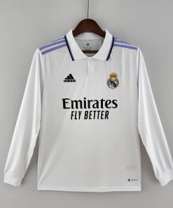 2022/2023 Long Sleeve Real Madrid Home Jersey