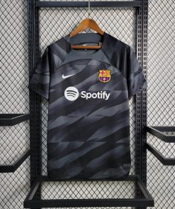 2023/2024 Barcelona Goalkeeper Black Football Shirt  Thai Quality