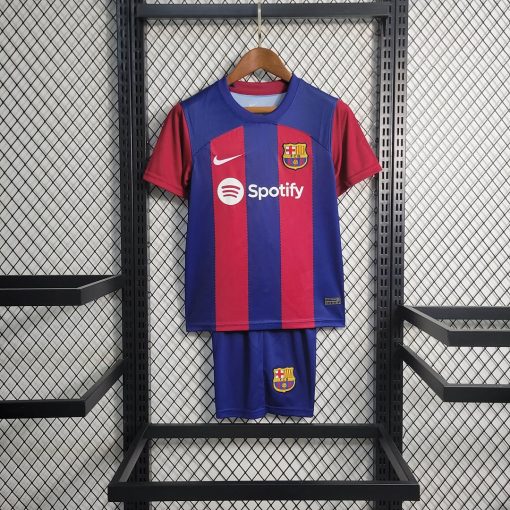 2023/2024 Barcelona Home Football Shirt Thai Quality Kids Size