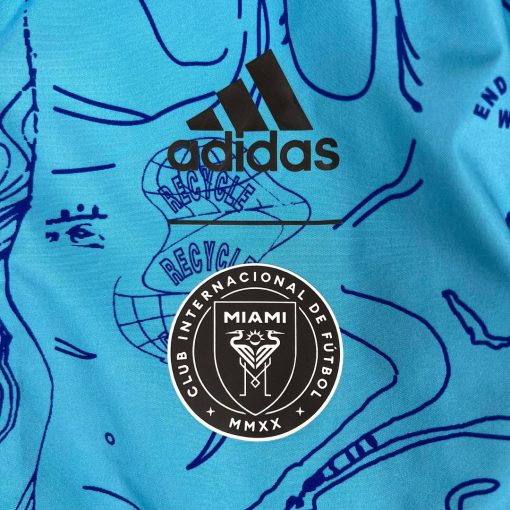 2023/2024 Inter Miami Reversible Windbreaker Blue Soccer Jersey  Thai Quality