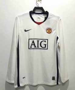 2008/2009 Long Sleeve Retro Manchester United Away Football Shirt  Thai Quality