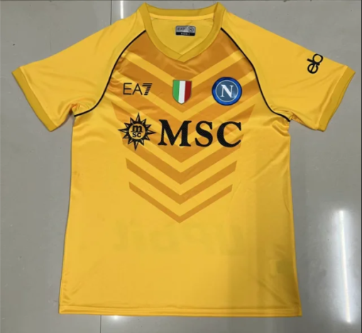 2023/2024 Napoli Goalkeeper Yellow Soccer Jersey Thai Quality