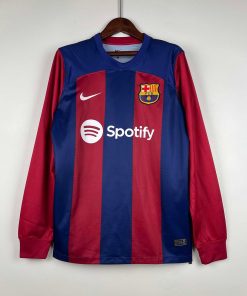 2023/2024 Long Sleeve Barcelona Home  Thai Quality