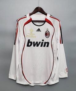 2006/2007 Retro Long Sleeve AC Milan Away Football Shirt  Thai Quality