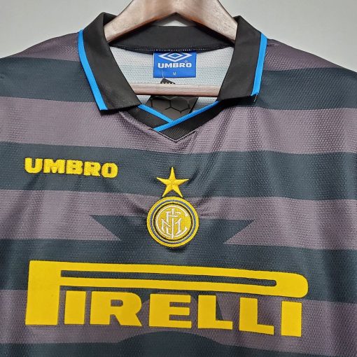 1997/1998 Retro Internazionale Milan Away Football Jersey  Thai Quality