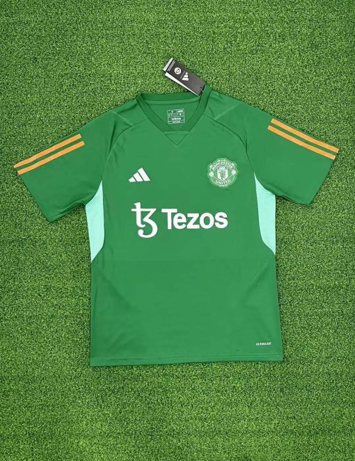 2023/2024 Manchester United Training Wear Green Football Shirt 1:1 Thai Quality